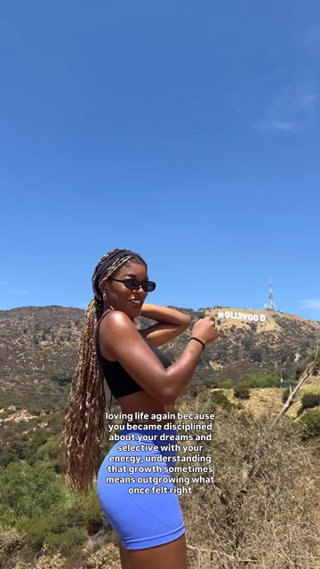 Verena on a bright day near the Hollywood sign